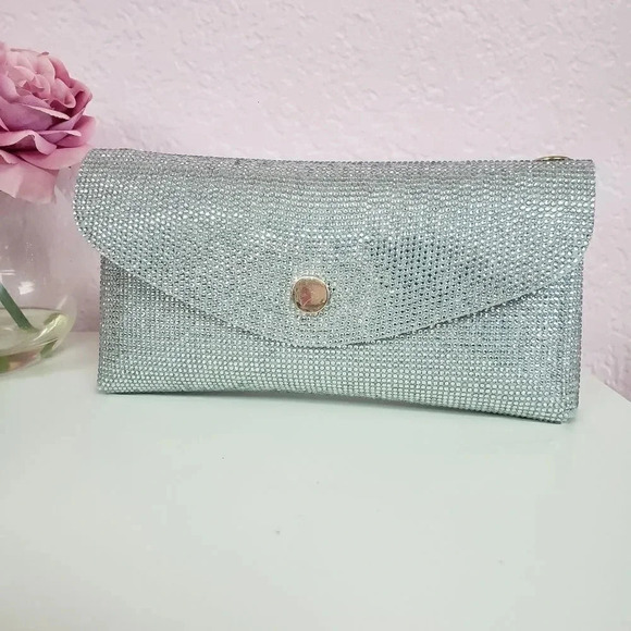 Rhinestone Pave Wallet/Crossbody/Fanny Pack - Picture 1 of 4
